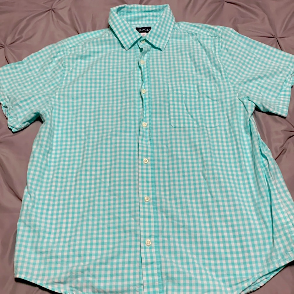 Men’s Teal Button Down Shirt
